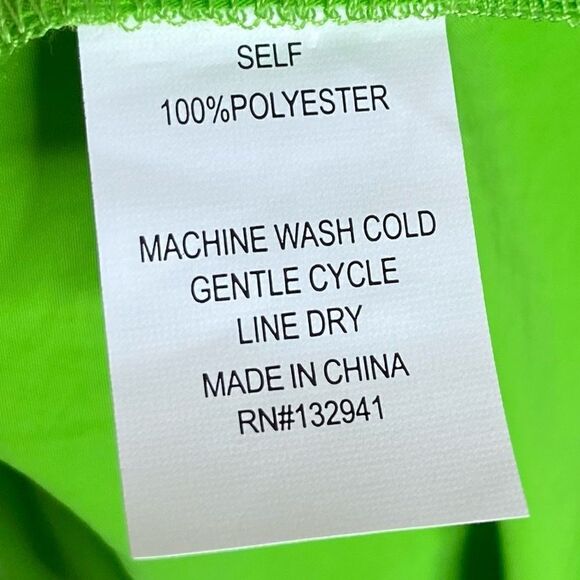 Amanda Uprichard Gianina Mini Green Dress Puff Tank Size S - Picture 11 of 13